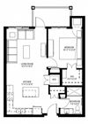 1 Bedroom Floor Plan
